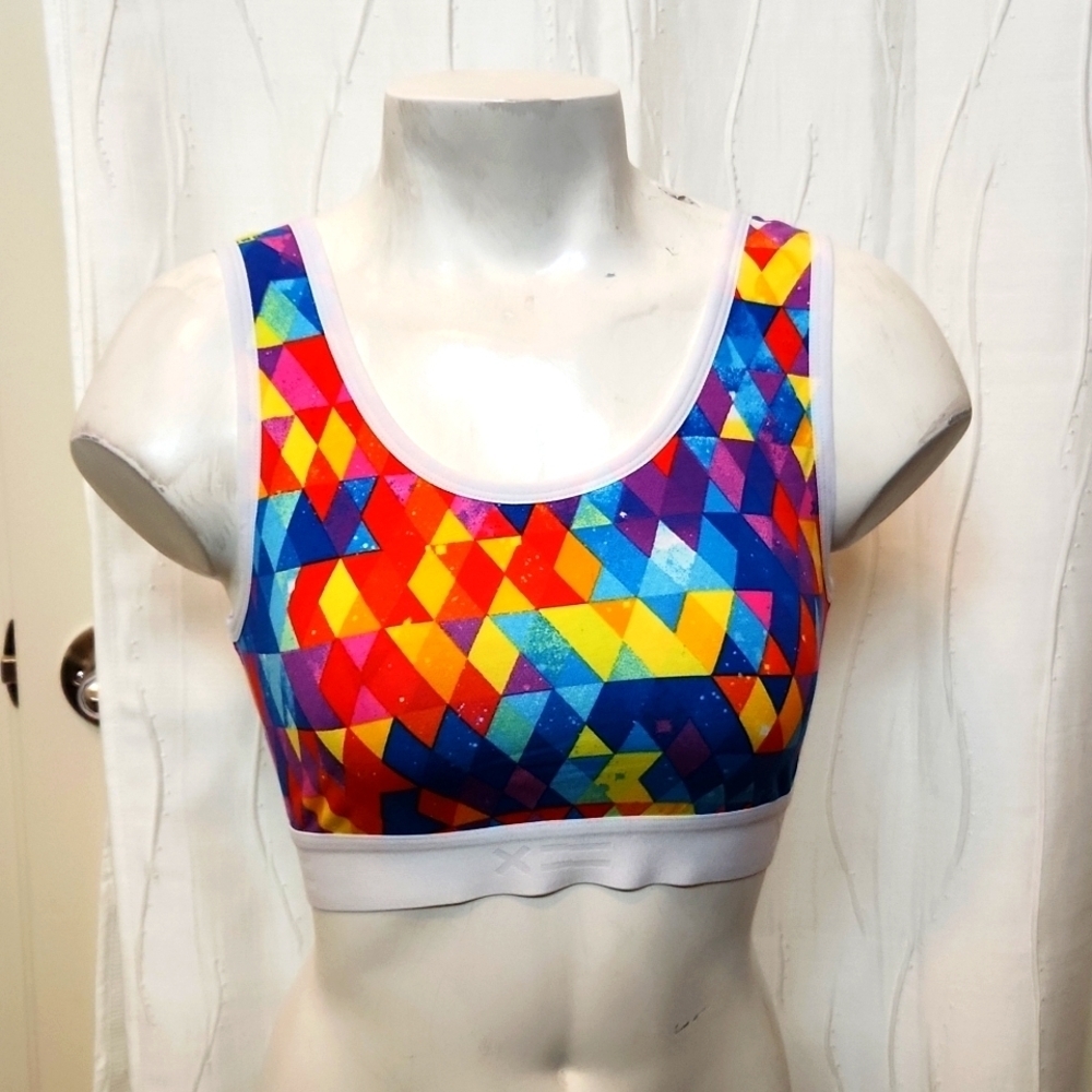 NWOT TomboyX Geometric Pattern Bra